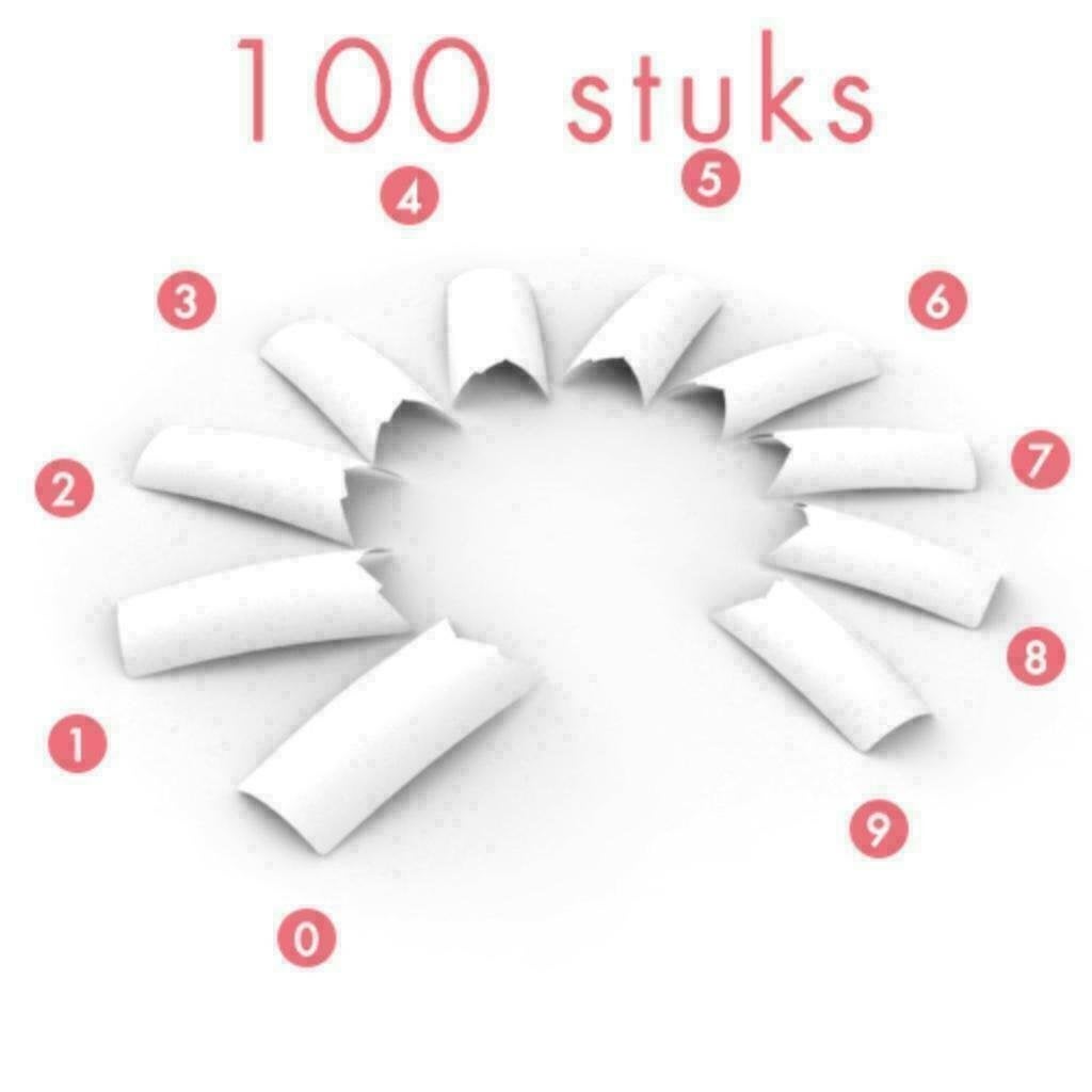 Foto 2 van VLAM nail tips / french tips,nageltips, 100 stuks