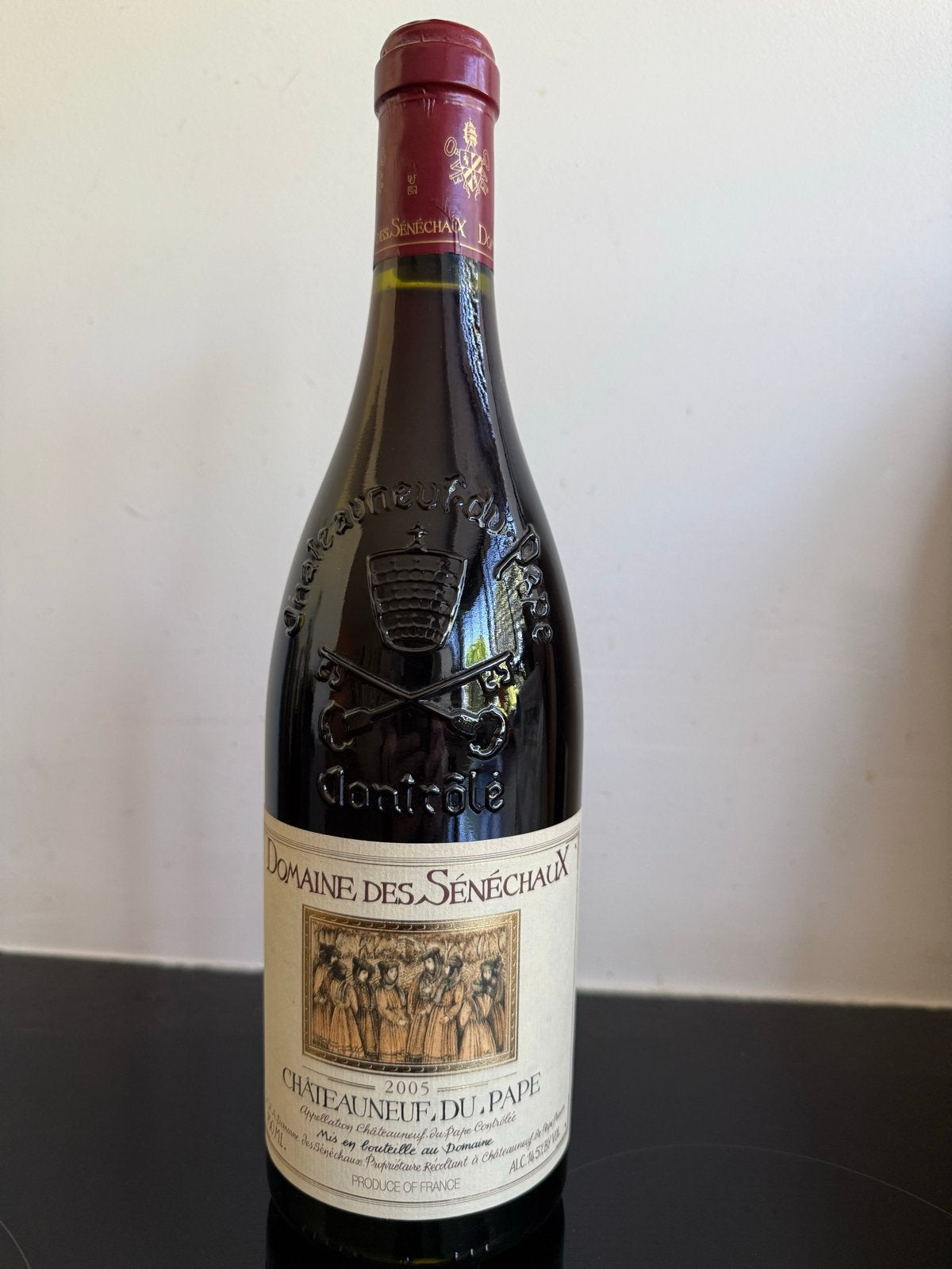 Domaine des Sénéchaux Châteauneuf-du-Pape 2005, Ophalen, Gebruikt, Frankrijk, Rode wijn