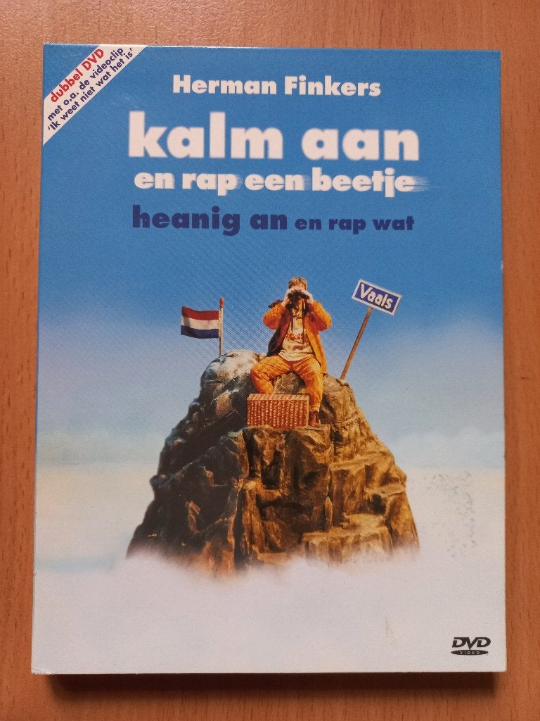 Kalm aan en rap een beetje/Heanig an en rap wat 2dvd Finkers, Alle leeftijden, Verzenden, Zo goed als nieuw, Stand-up of Theatershow