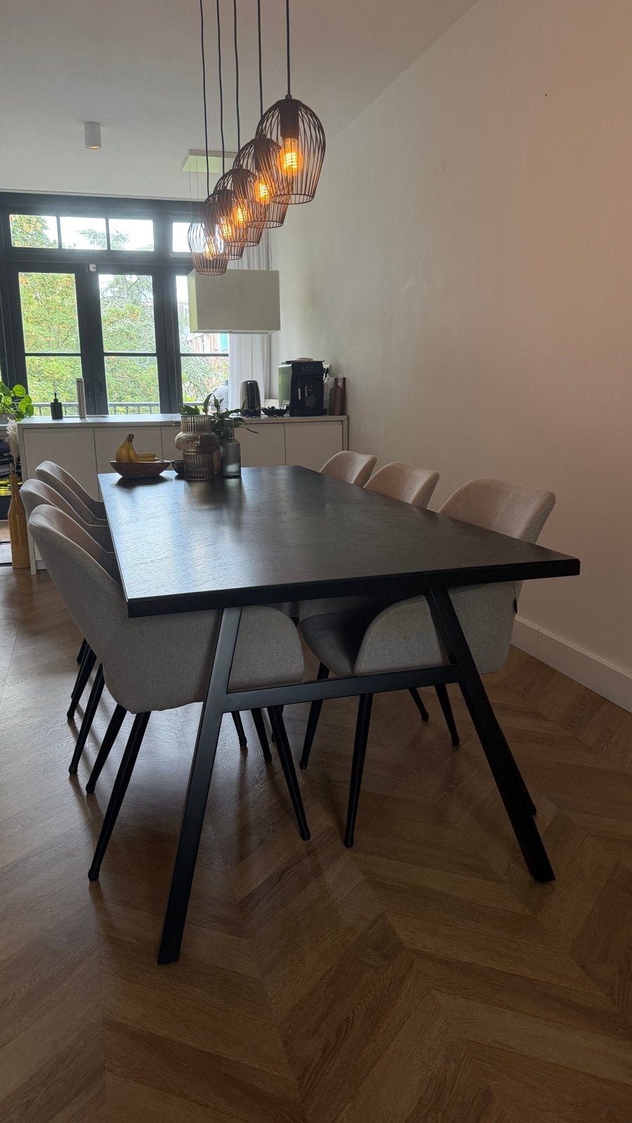 Zuiver Seth eettafel zwart, Ophalen, Eikenhout, 200 cm of meer, 50 tot 100 cm