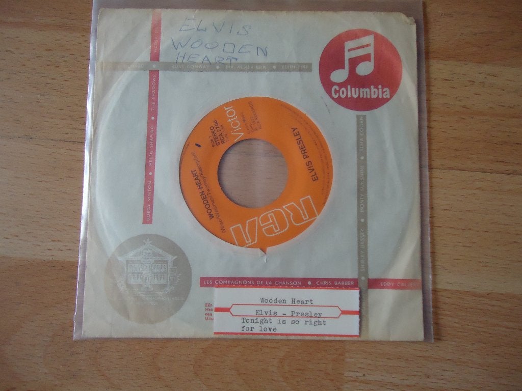 Elvis presley wooden heart, Ophalen of Verzenden, Zo goed als nieuw, Rock en Metal