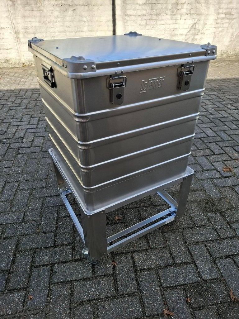 Mooie aluminium kist op verrijdbaar onderstel, Ophalen, 50 tot 100 cm, Nieuw, 50 tot 75 cm
