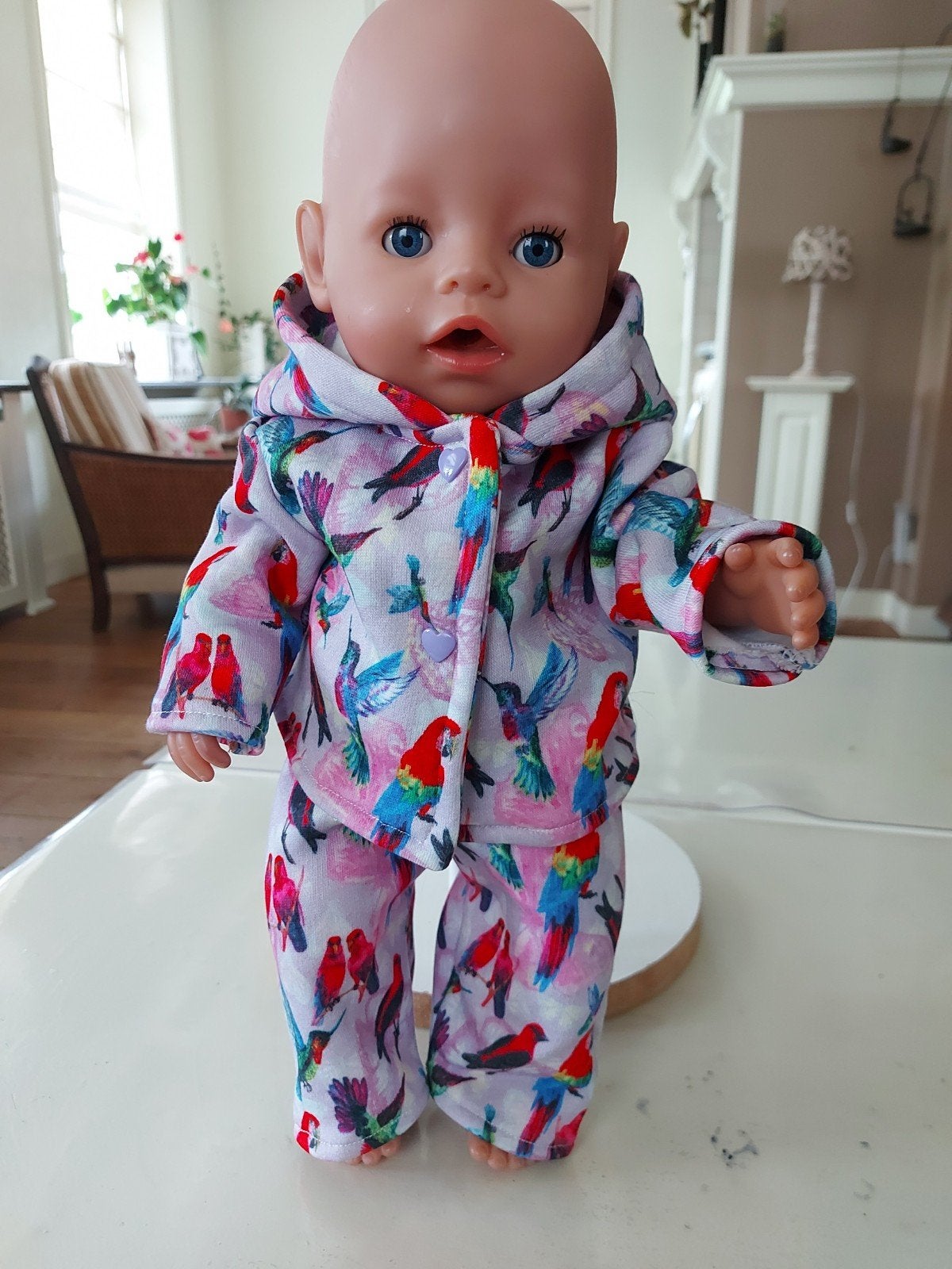 Mooie vogeltjes pak baby born pop 43cm, Ophalen of Verzenden, Nieuw, Babypop