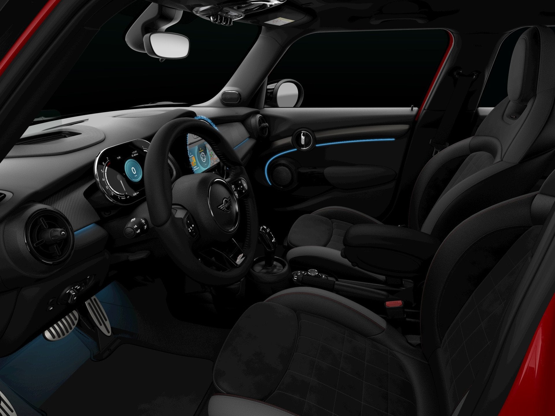 MINI 5-deurs 2.0 Cooper S F1 Aut. | JCW-Trim | Navi | Panora, Auto's, Gebruikt, Zwart, 4 cilinders, Alcantara