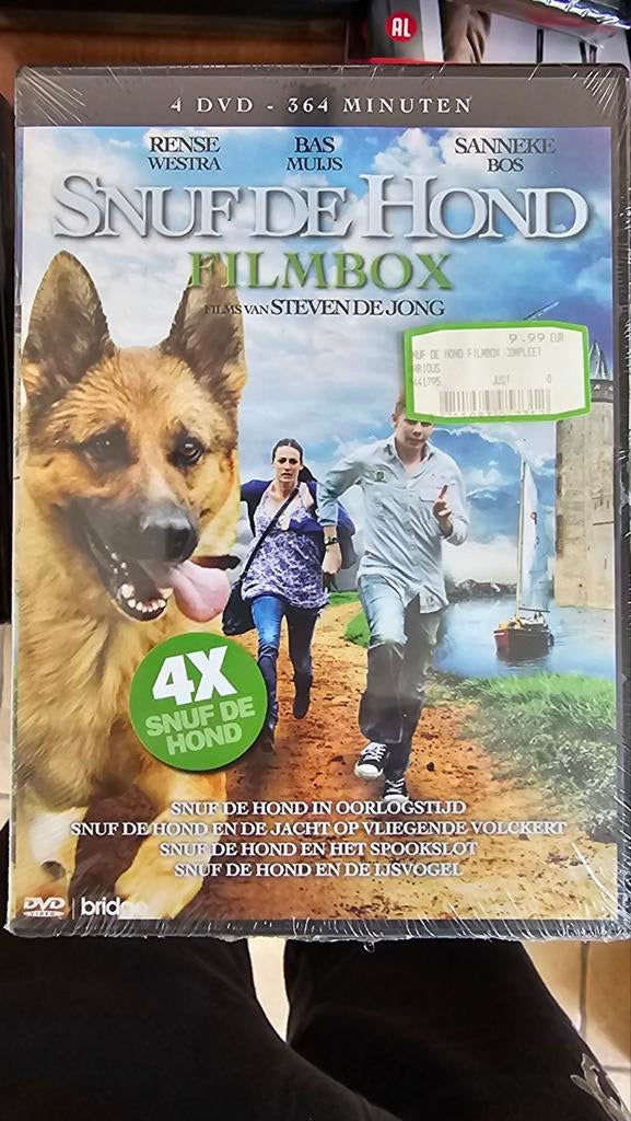 Snuf de Hond Filmbox - 4 DVD's - Steven de Jong, Alle leeftijden, Ophalen of Verzenden, Nieuw in verpakking, Boxset