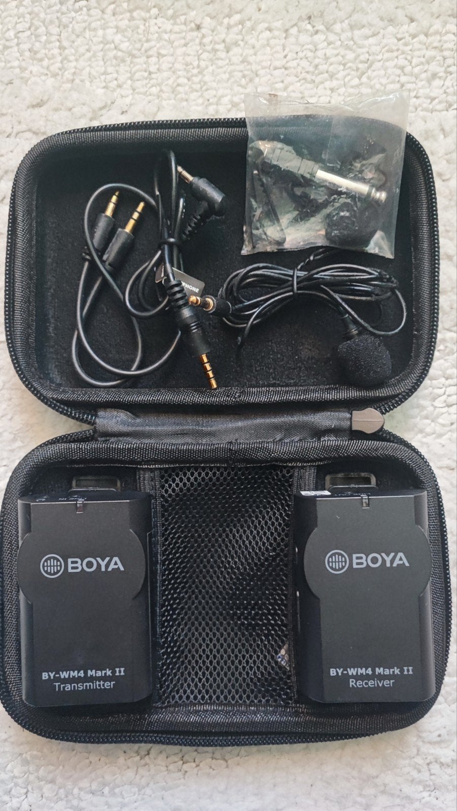 BOYA BY-WM4 Mark II Draadloze Microfoon Set, Ophalen of Verzenden, Zo goed als nieuw, Overige typen, Draadloos