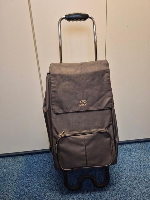Boodschappen Trolley Scee, Wieltjes, 30 cm of meer, Zo goed als nieuw, Grijs