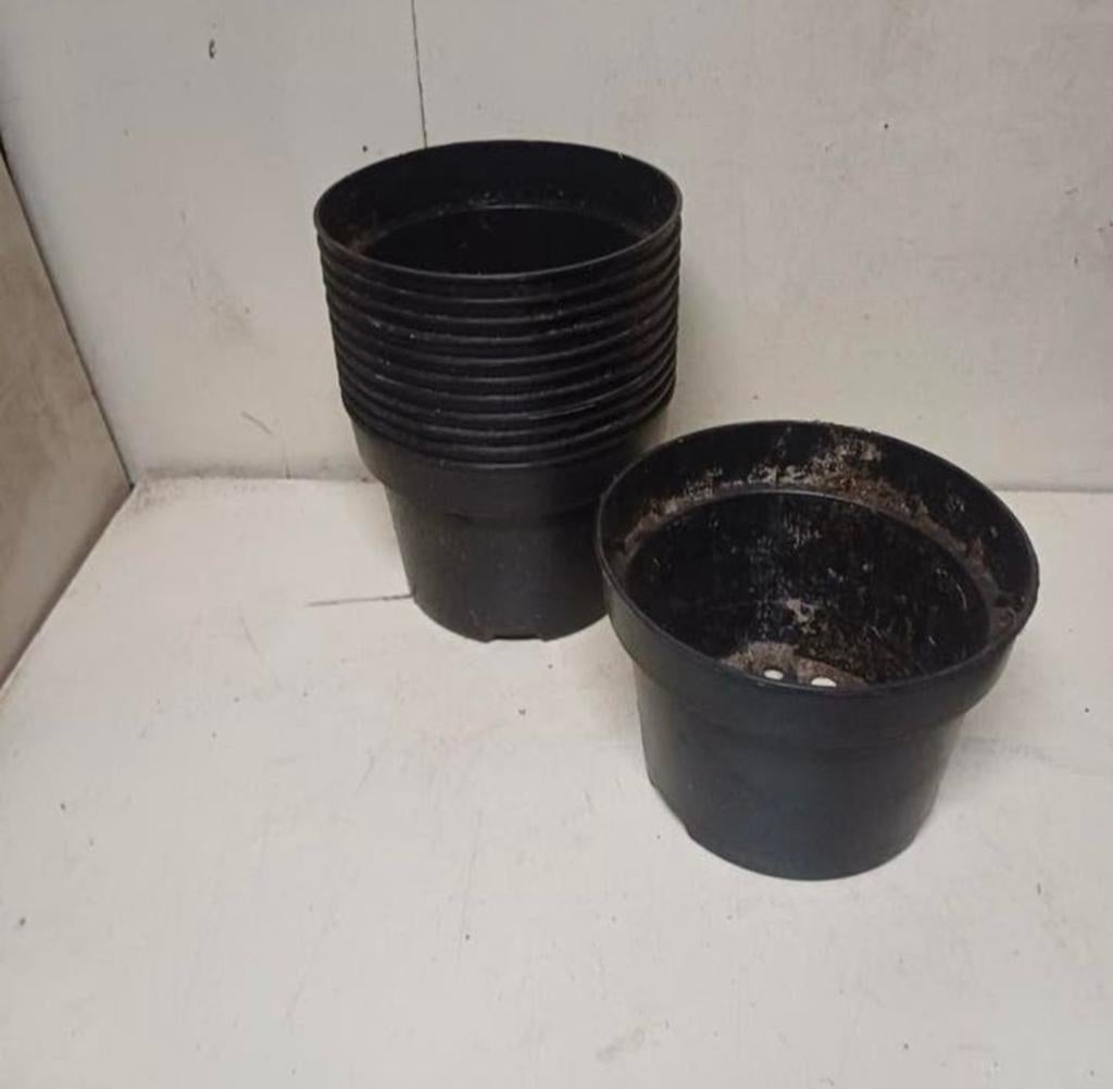 Kweekpotten plantenpotten bloempotten 5 liter, Kunststof, Gebruikt, Rond, Ophalen of Verzenden
