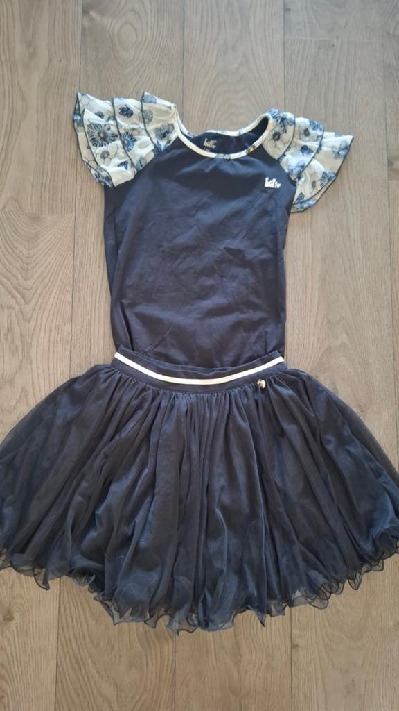 LOFFF Set: 2 T-shirts & Tule Rok Maat 158/164, Kinderen en Baby's, Kinderkleding | Maat 158, Zo goed als nieuw, Meisje, Ophalen of Verzenden