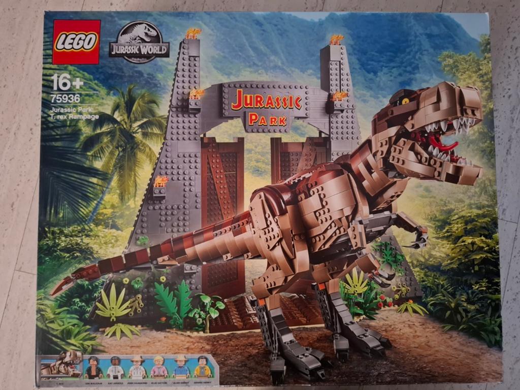 LEGO Jurassic Park T-Rex set (75936) compleet, Jurassic World, Lego, Ophalen of Verzenden, Zo goed als nieuw