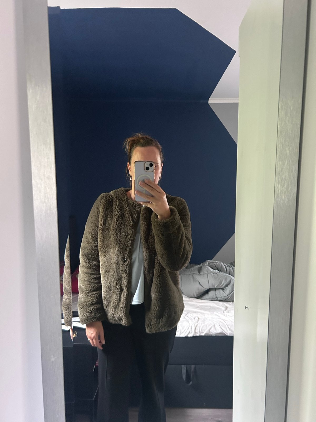 Costes Basic Faux Fur Jas Maat M - Zo goed als nieuw, Ophalen of Verzenden, Zo goed als nieuw, Maat 38/40 (M), Groen