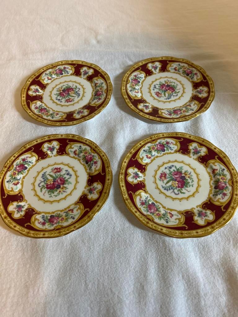 4 Royal Albert Lady Hamilton gebaksbordjes, Ophalen of Verzenden