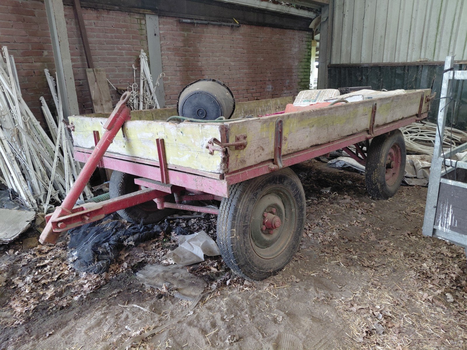 boerenwagen., Ophalen