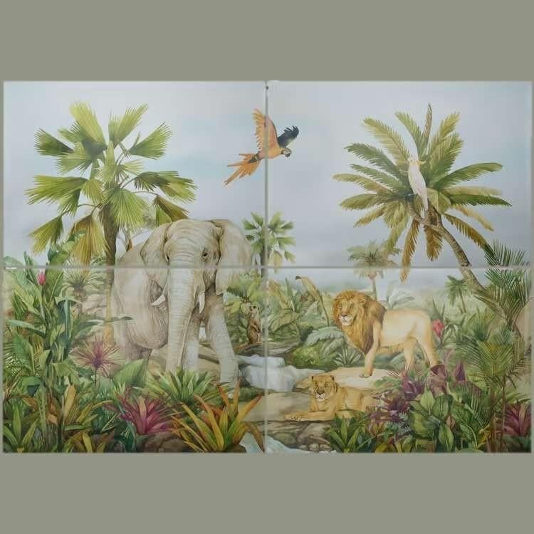 Jungle behang action 360x255, Ophalen of Verzenden