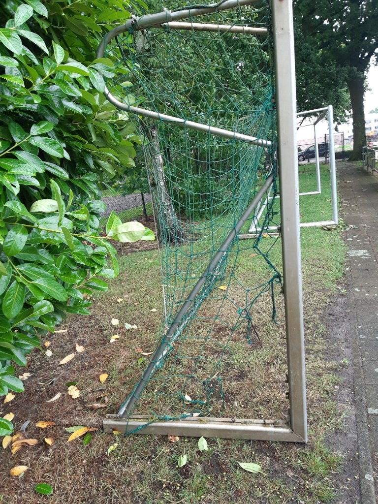 Doel voetbalgoal 5x2 geheel alluminium, Groter dan maat XL, Ophalen, Gebruikt, Overige typen