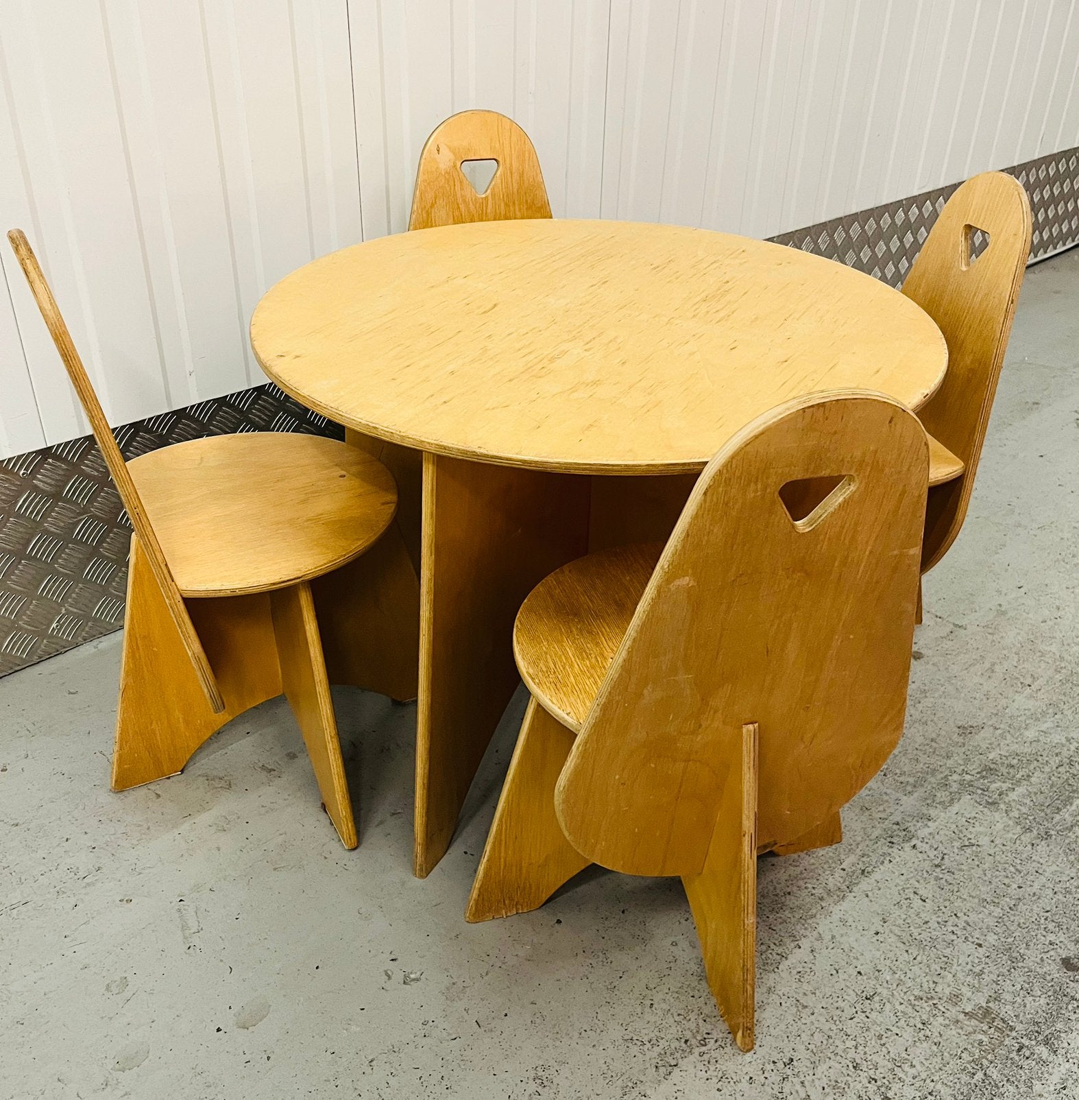 Vintage Van Dijk toys Apollo set kleuter tafel stoelen, Ophalen, Gebruikt, Tafel(s) en Stoel(en)