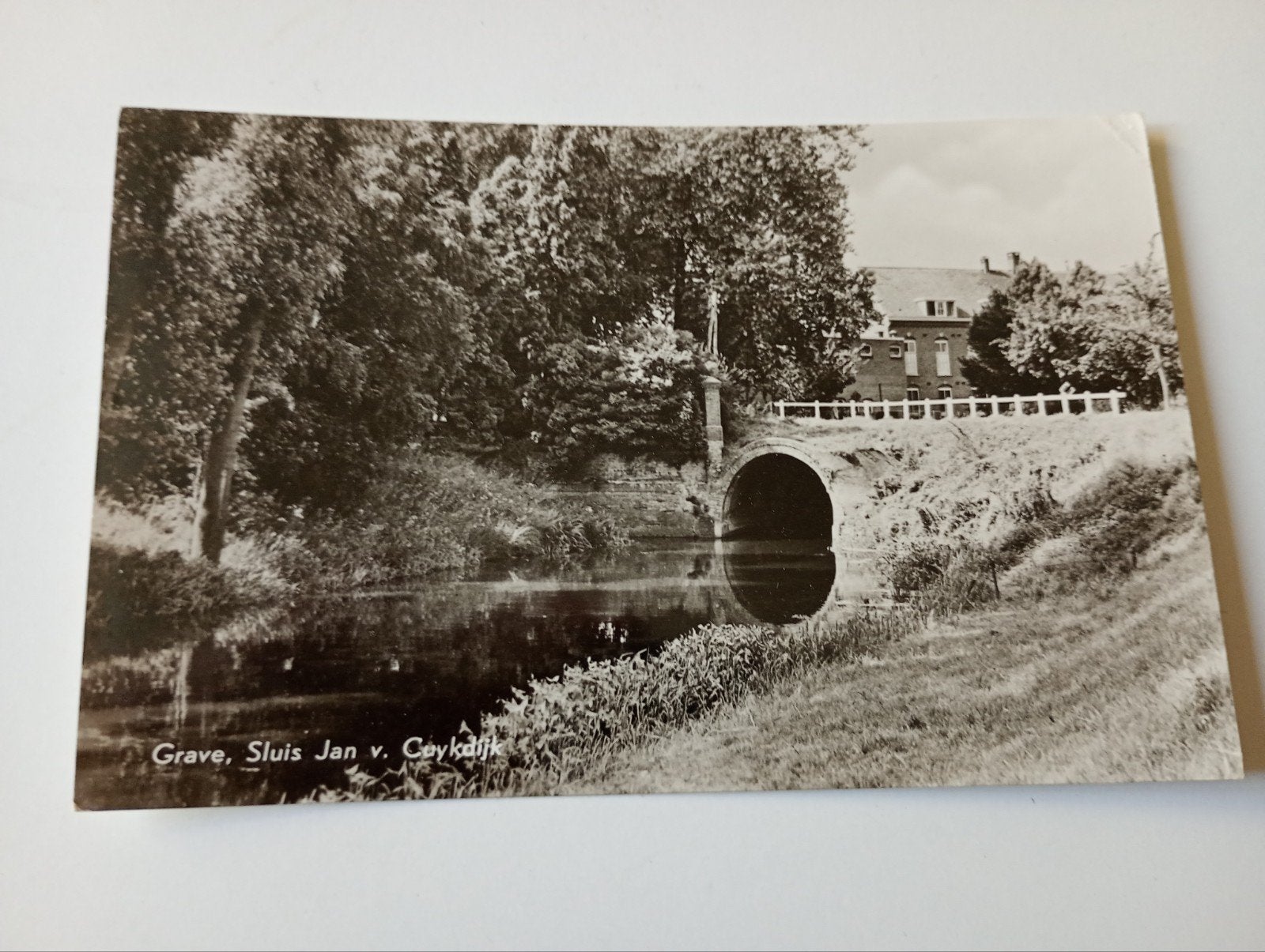 Grave Sluis Jan van Cuykdijk 1958, Ophalen of Verzenden, 1940 tot 1960, Gelopen, Noord-Brabant