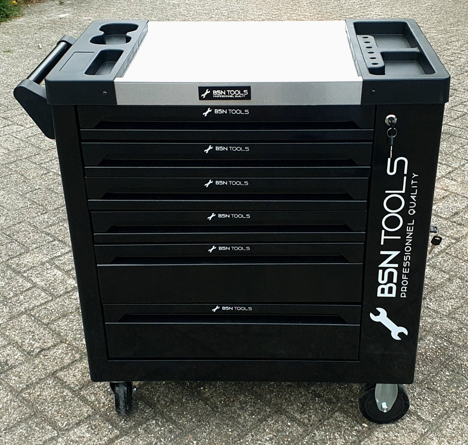Gereedschapswagen gevuld met gereedschap (NIEUW), Gereedschapswagen gevuld met gereedschap, Gereedschapswagen gevuld met gereedschap