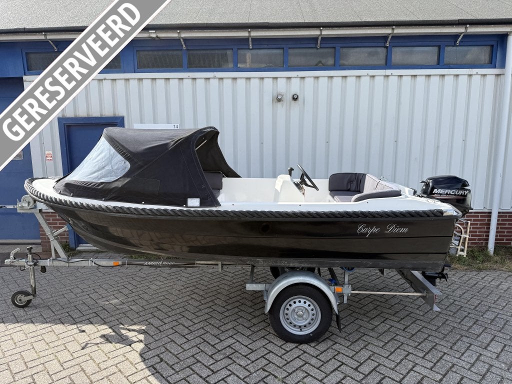 Seafinder 435 sloep Mercury 8pk Buiskap, 4 m, Niet ingevuld, 2 m, Overige merken
