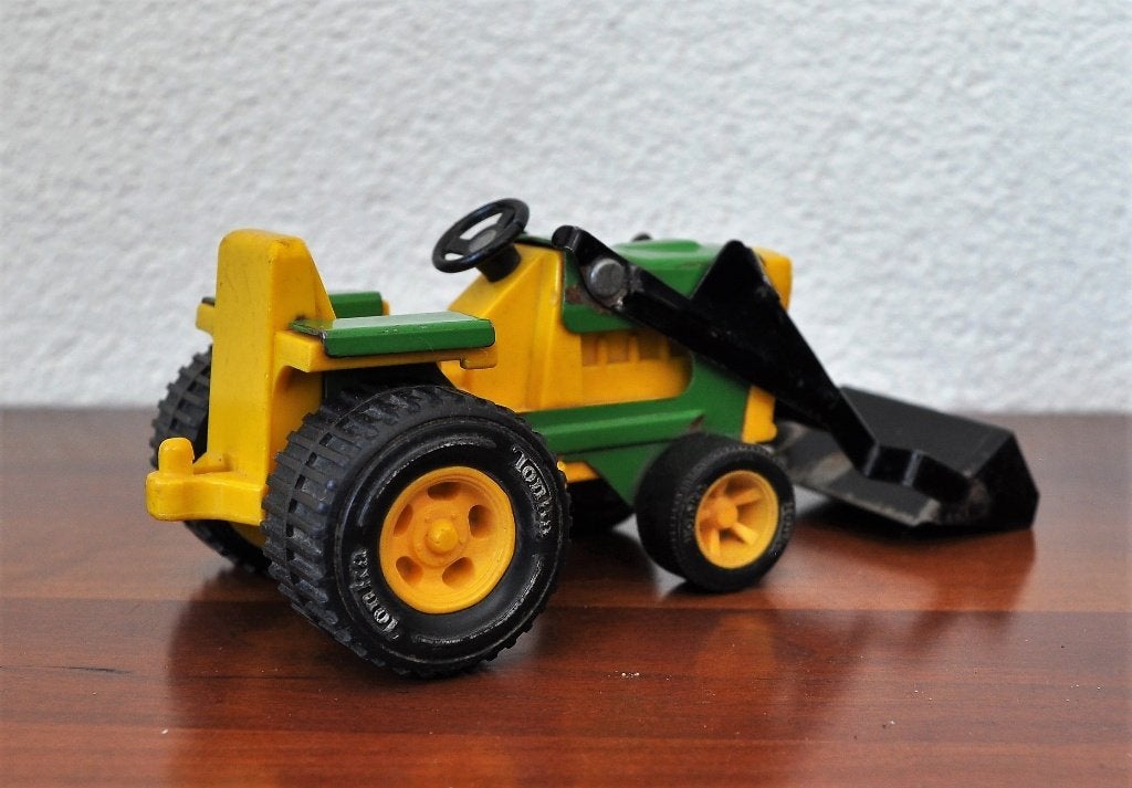 Tonka Tracker Tractor Bulldozer 16 cm, Ophalen of Verzenden, Gebruikt, Tractor of Landbouw