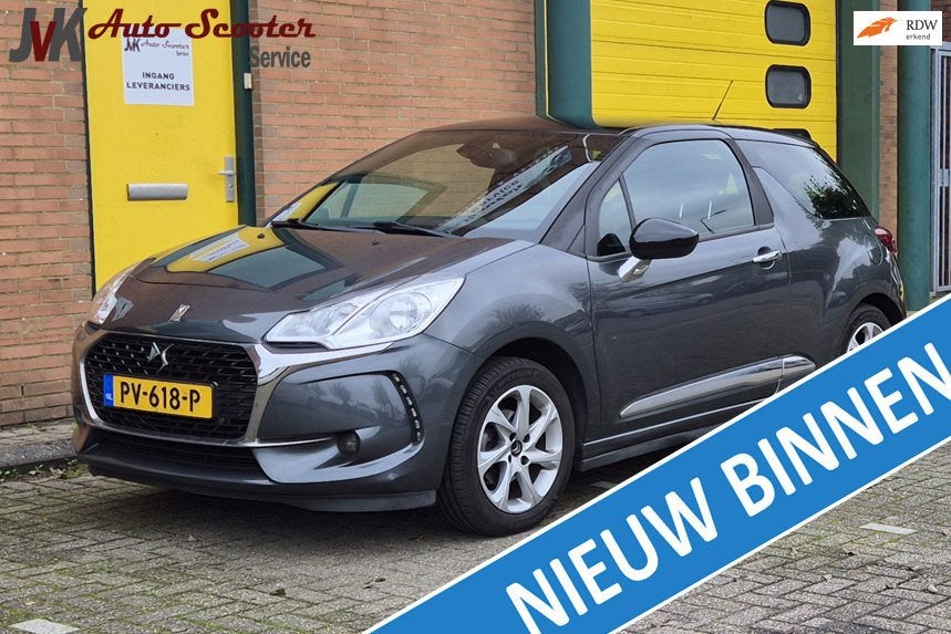 DS 3 1.2 PureTech So Chic Airco! Cruise Control! NAP!, Auto's, Voorwielaandrijving, Stof, Electronic Stability Program (ESP), 23 km/l