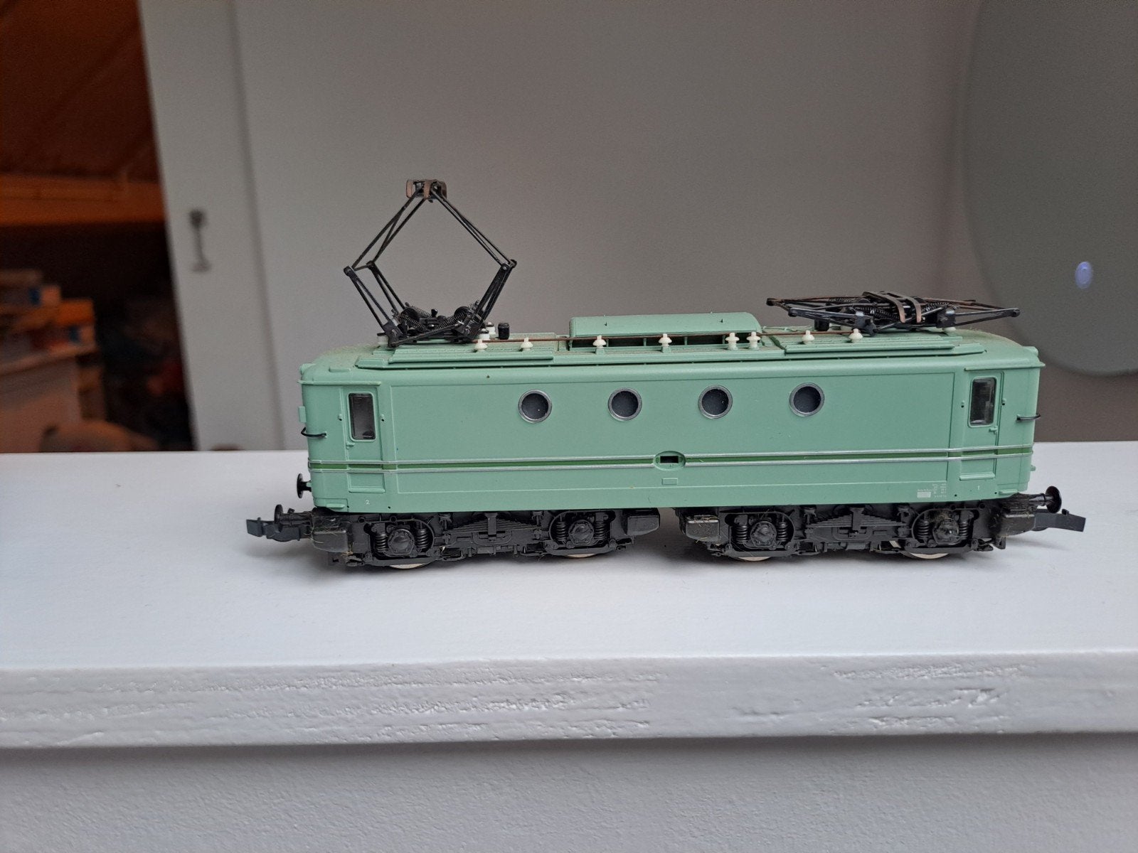 Roco NS Locomotief 04157A- Groen, Analoog, Ophalen, Wisselstroom, Locomotief, Analoog