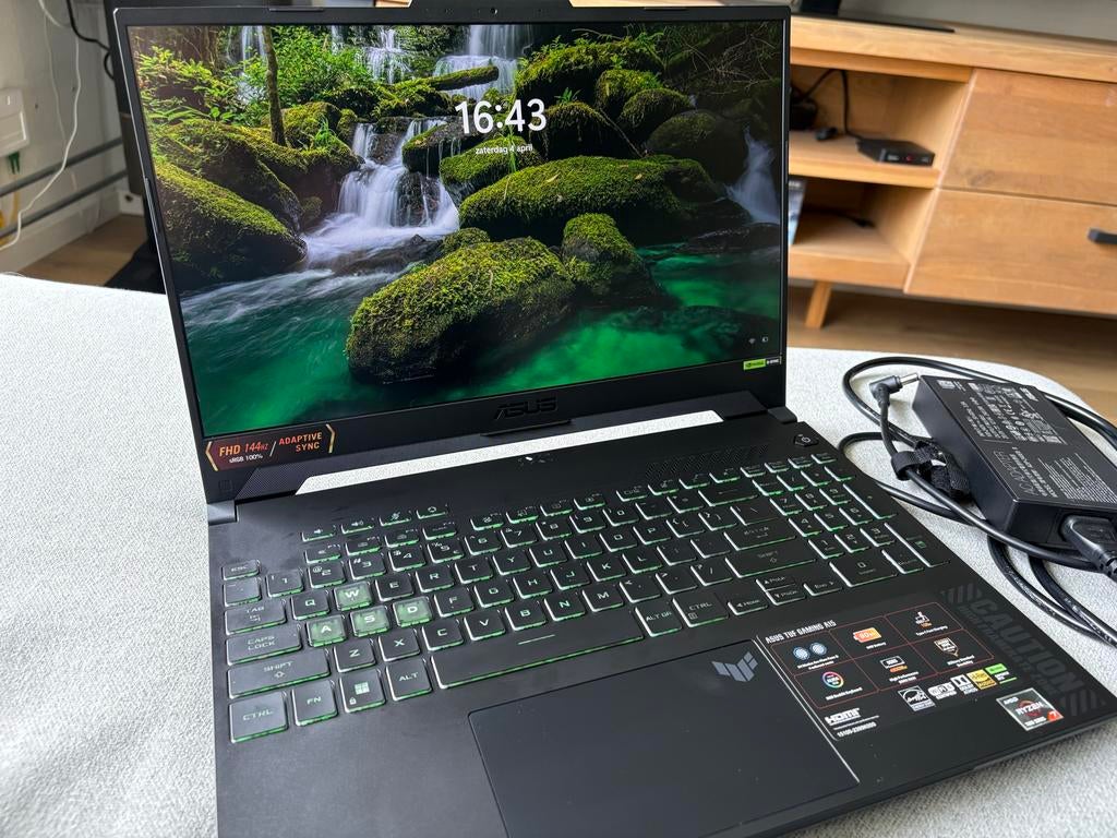 ASUS TUF Gaming A15 FA507NVR-LP036W - Gaming Laptop, Computers en Software, Windows Laptops, Zo goed als nieuw, 15 inch, SSD, Onbekend