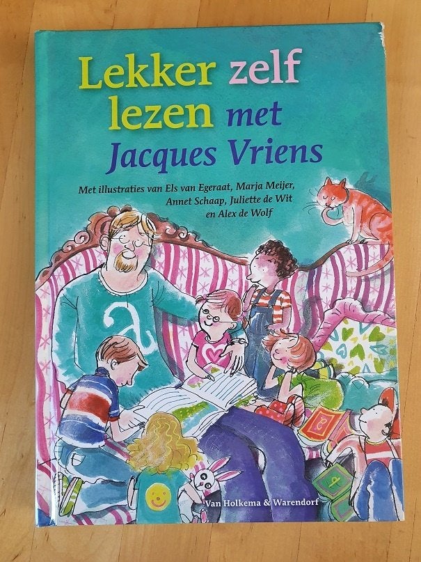 LEKKER  ZELF  LEZEN   met  Jacques Vriens  , Boeken, Ophalen of Verzenden, Zo goed als nieuw, Fictie algemeen