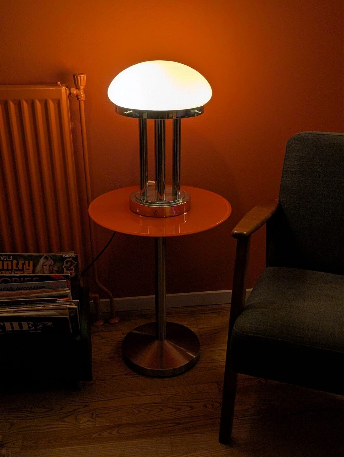Bijzettafel Retro/ Space Age, Minder dan 55 cm, Rond, Spage Age, Ophalen