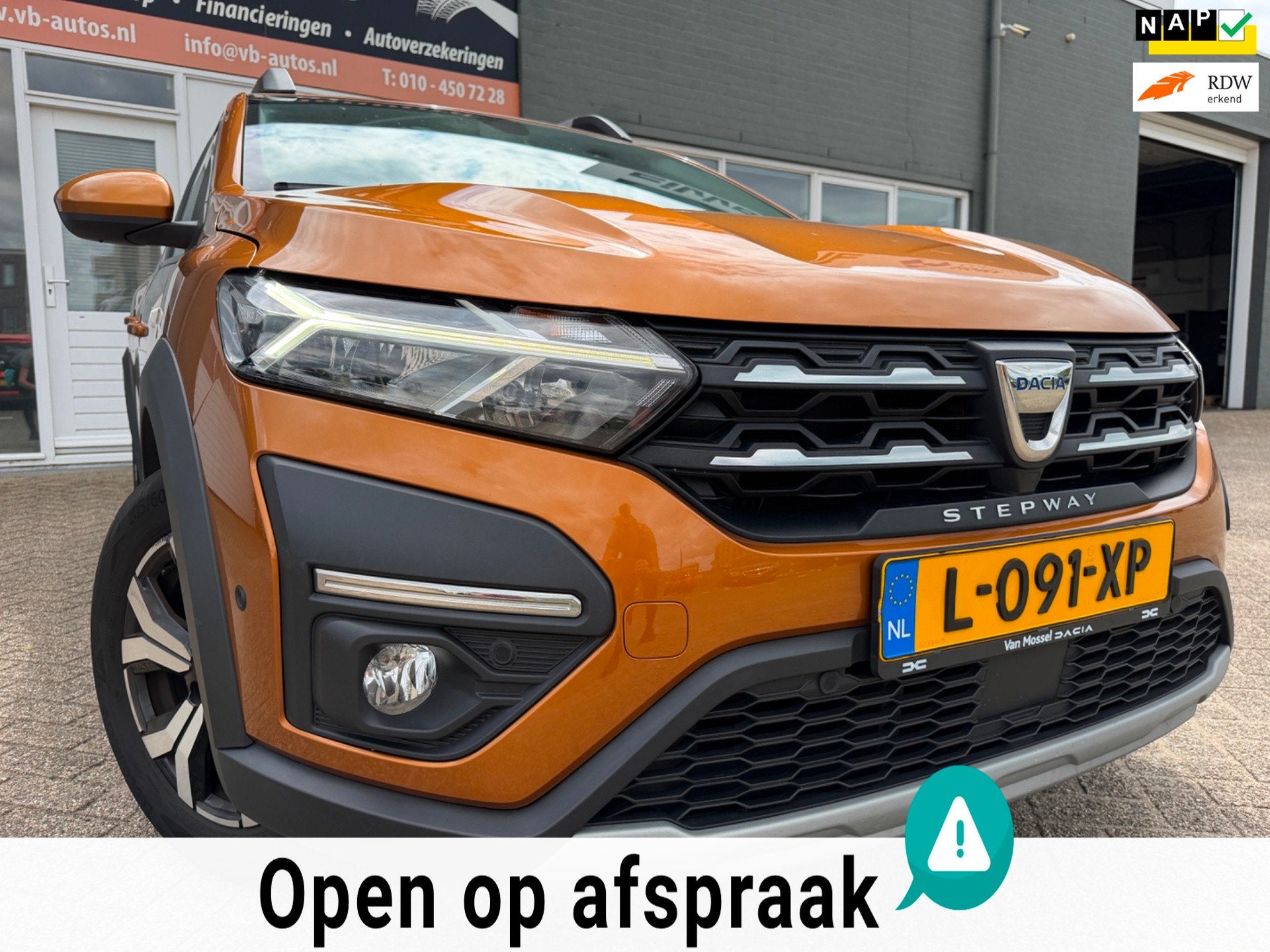 Dacia Sandero Stepway 1.0 TCe 100 Bi-Fuel Comfort met parkee, Auto's, Voorwielaandrijving, Stof, Overige kleuren, 610 kg