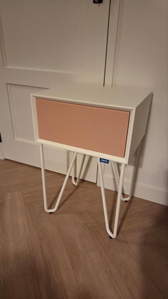 Auping Pixel nachtkastje wit, Ophalen, Minder dan 45 cm, 55 tot 70 cm, Zo goed als nieuw