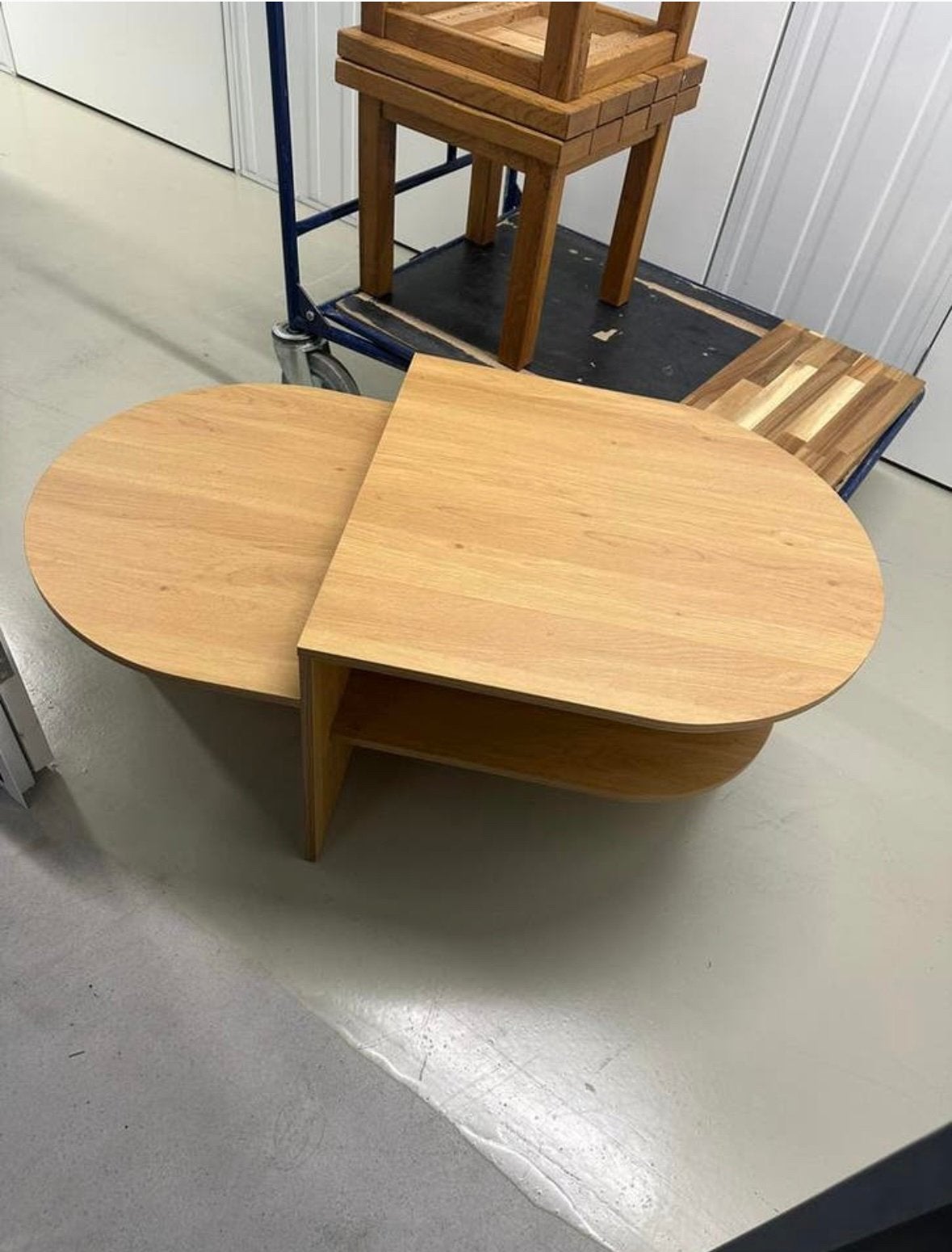 Salontafel Jysk, Ophalen, 100 tot 150 cm, Eikenhout, Nieuw