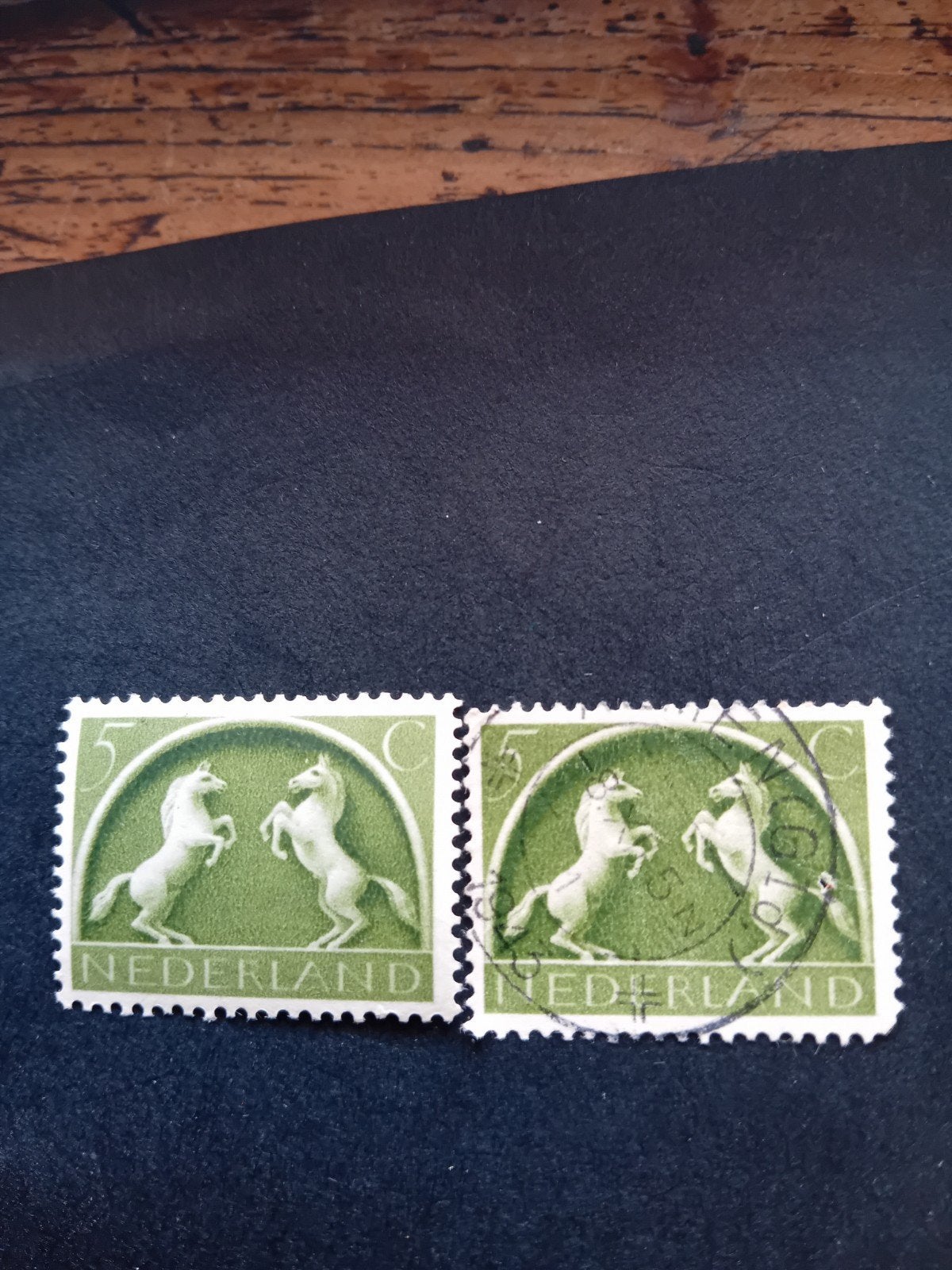 Nederland 5 cent postzegels met paardenmotief, Ophalen of Verzenden, Na 1940, Gestempeld