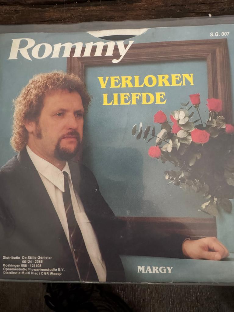 Rommy - Verloren Liefde / Margy - Vinyl Single Jaren '90, Cd's en Dvd's, Vinyl Singles, Gebruikt, 1990 - 1999, 7 inch, Single