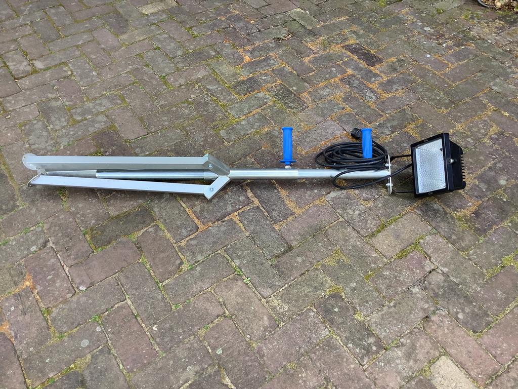 Bouwlamp met statief, Ophalen, Gebruikt, Overige typen, Met statief