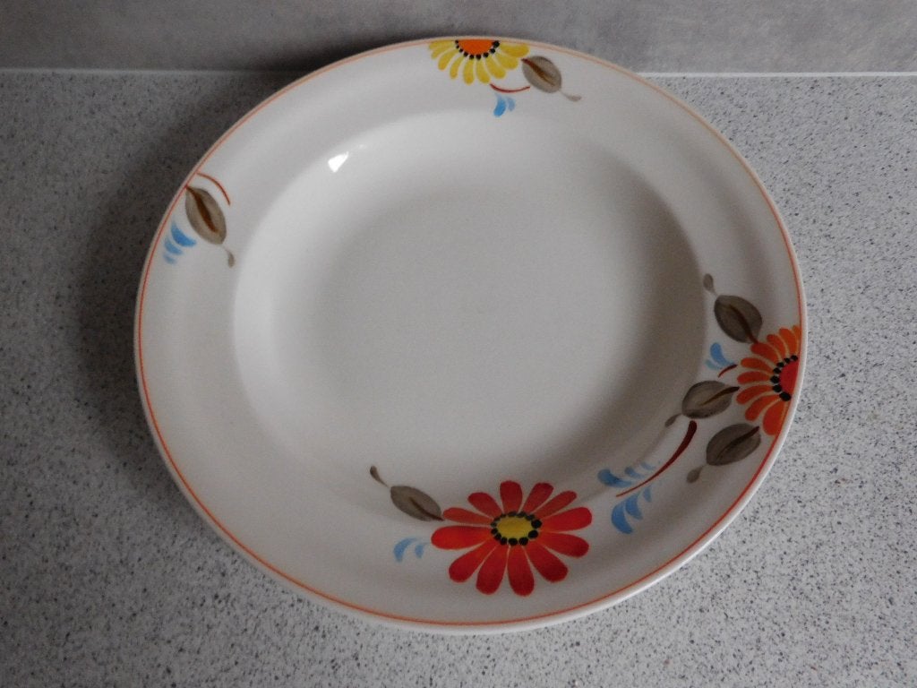 Diep Bord Plateelbakkerij Zuid-Holland Gouda - 23 cm, Antiek en Kunst, Ophalen of Verzenden