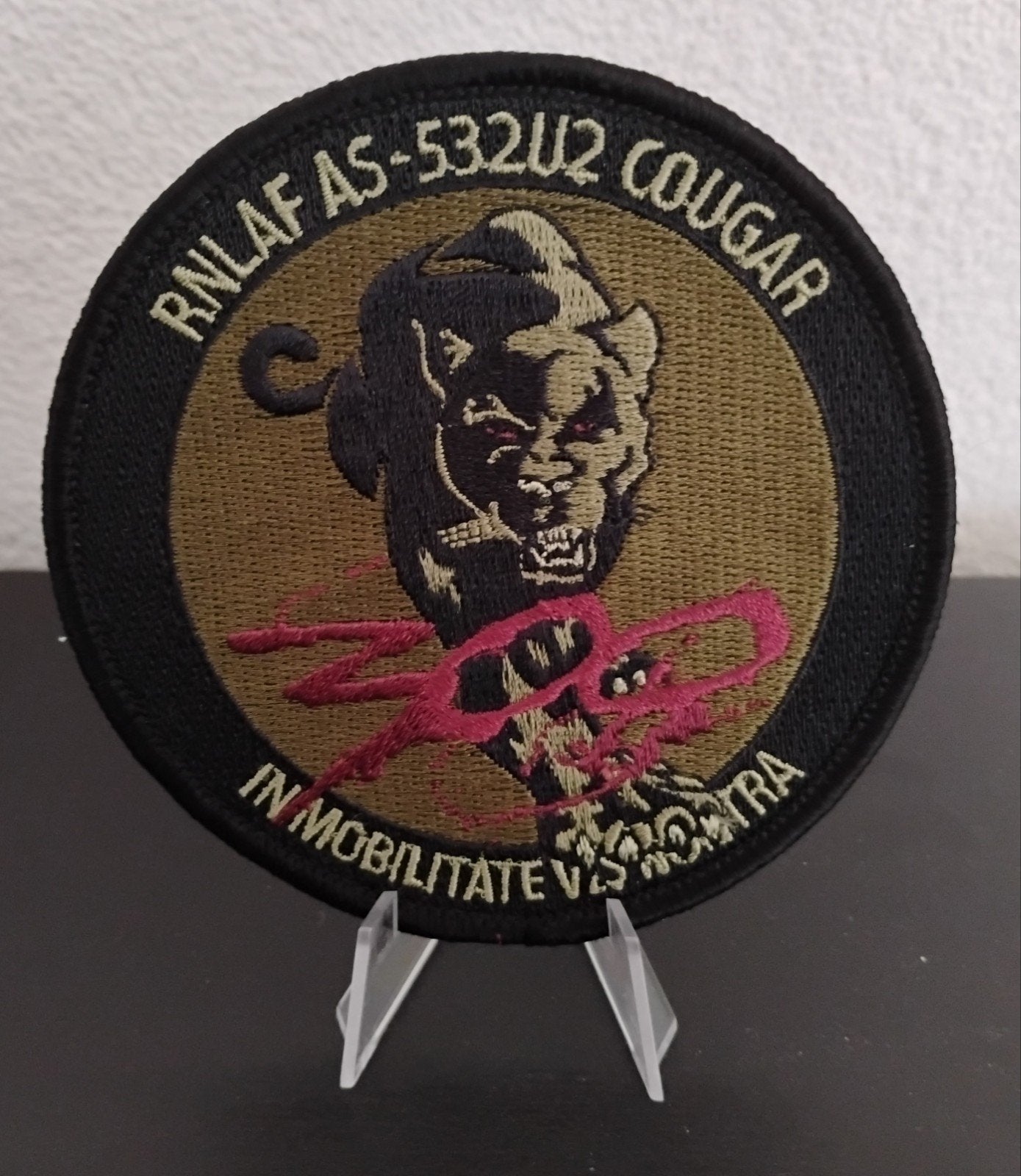Patch - RNLAF KLu 300 Squadron AS-532U2 Cougar, Verzenden, Zo goed als nieuw, Patch, Badge of Embleem