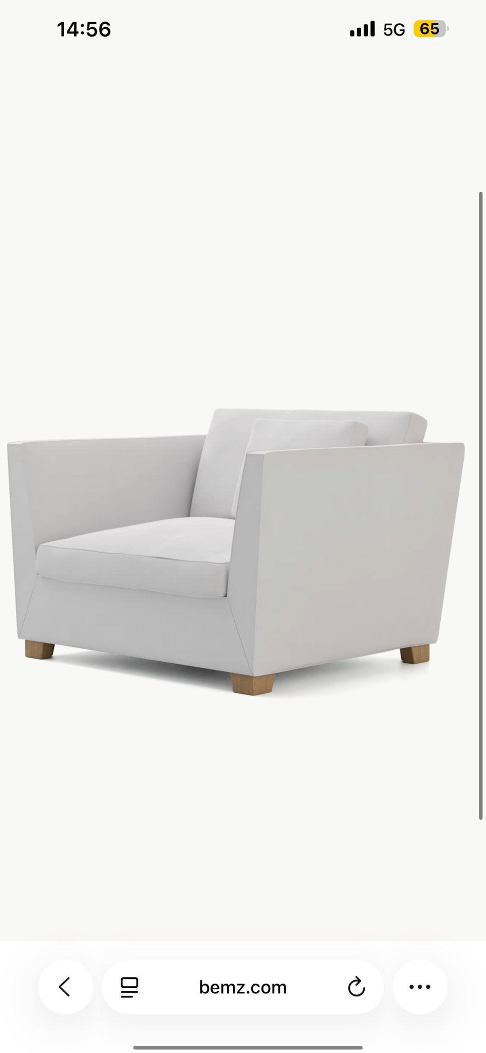 VANDAAG WEG - IKEA Stockholm Gammelbo Röstånga fauteuil wit, Ophalen, Gebruikt, 75 tot 100 cm, Stof