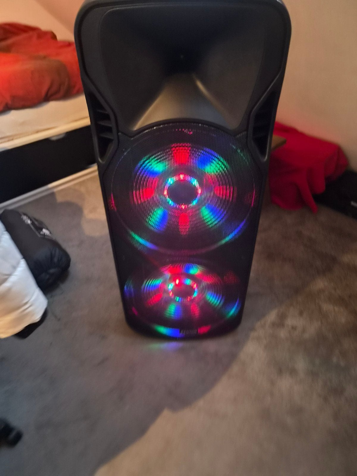 Fenton FT215LED Party Speaker 1600w,Lichteffecten,Microfoons, Audio, Tv en Foto, Luidsprekers, Party speaker, Zo goed als nieuw