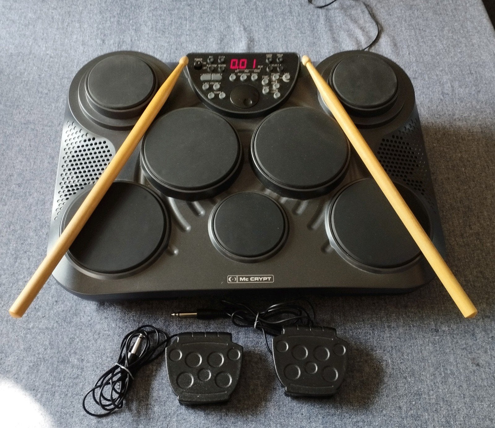 Mc Crypt DD-305 Elektronisch Drumstel - Complete Set, Muziek en Instrumenten, Ophalen of Verzenden, Gebruikt, Overige merken, Elektronisch