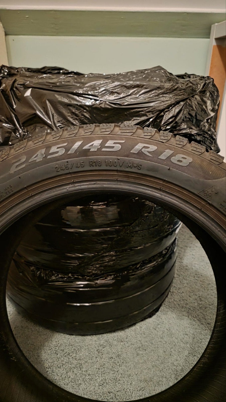 Pirelli Sottozero Winterbanden 245/45 R18 Run Flat, Ophalen, Gebruikt
