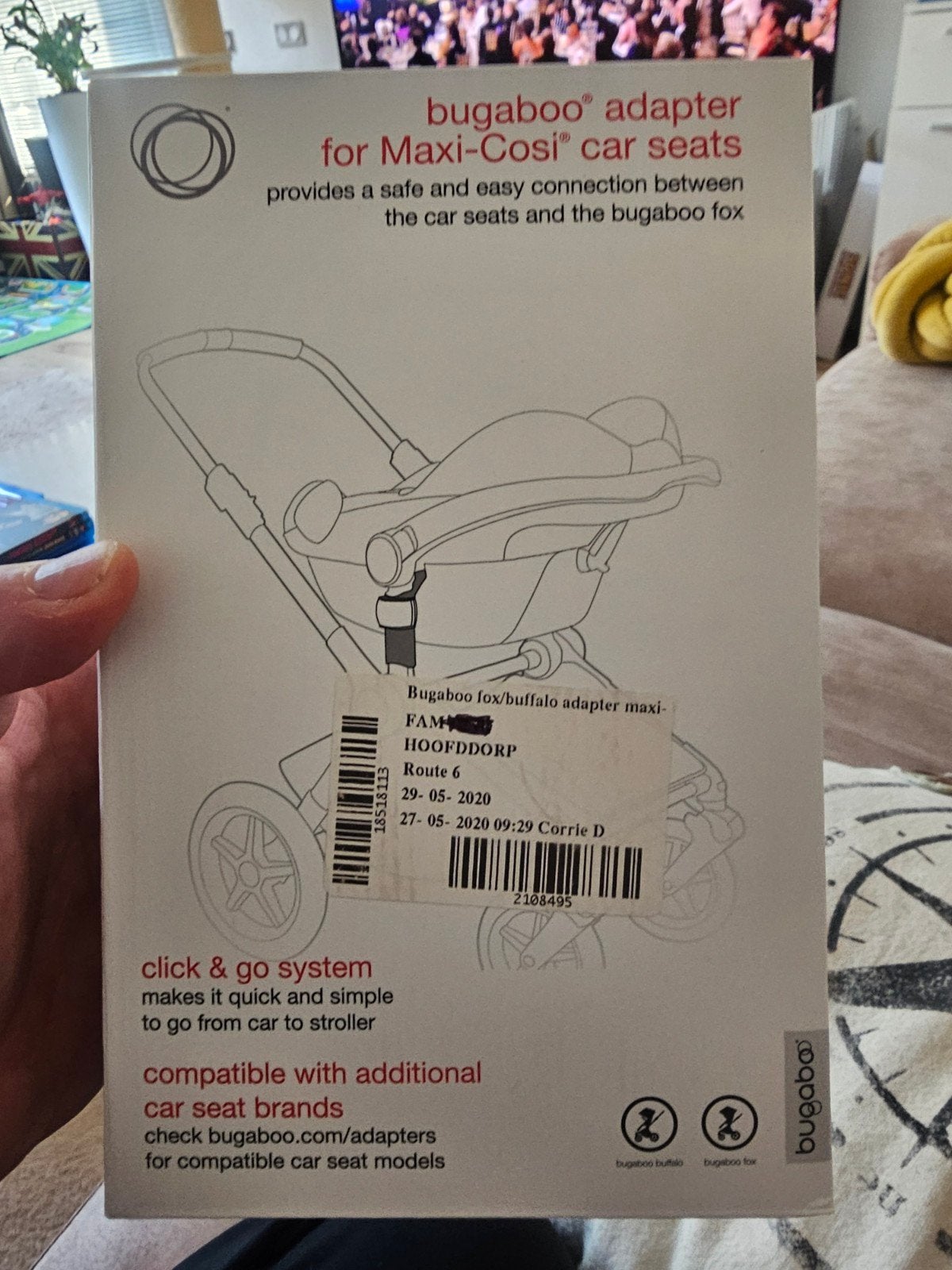 Bugaboo adapter voor Maxi-Cosi autostoel, Ophalen of Verzenden, Zo goed als nieuw