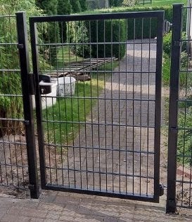 Poort te koop B-keus Formaat: 1000x2000 (BxH) dichte deur, Ophalen, Nieuw, IJzer, Tuinhek