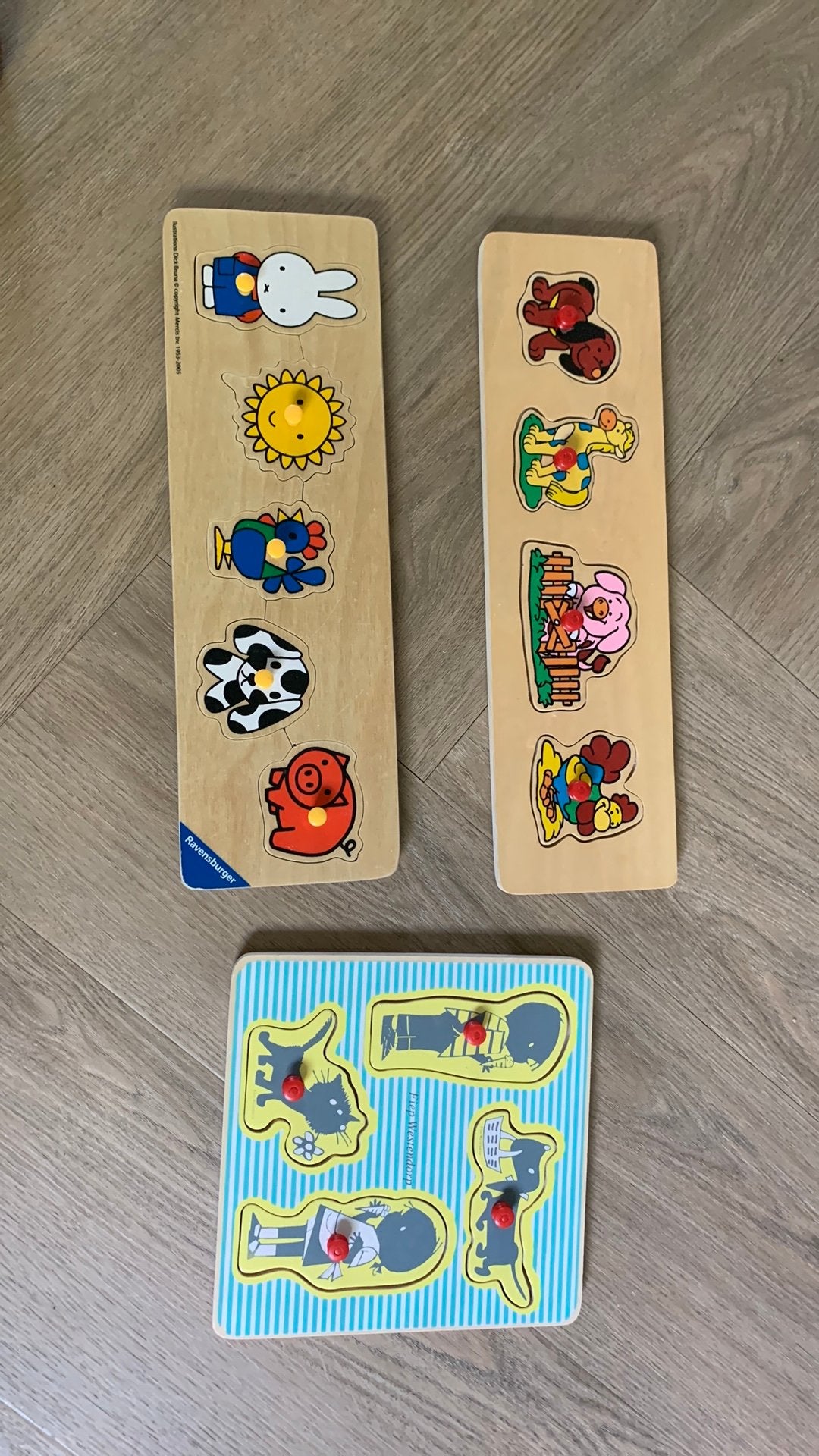 3 Houten puzzels., Ophalen of Verzenden, Zo goed als nieuw