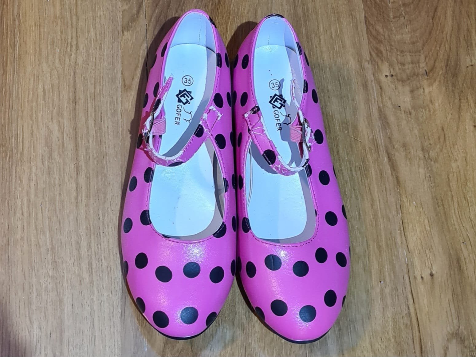 Kinder (verkleed)schoenen flamenco maat 35, Ophalen of Verzenden, Gebruikt, Meisje, Schoenen