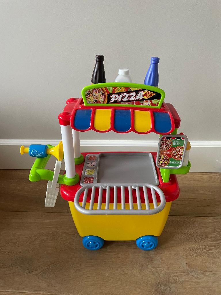 Speelgoed pizza foodtruck Kado verjaardag Sint Kerst, Kinderen en Baby's, Ophalen, Zo goed als nieuw, Overige materialen, Speelkeuken-accessoire