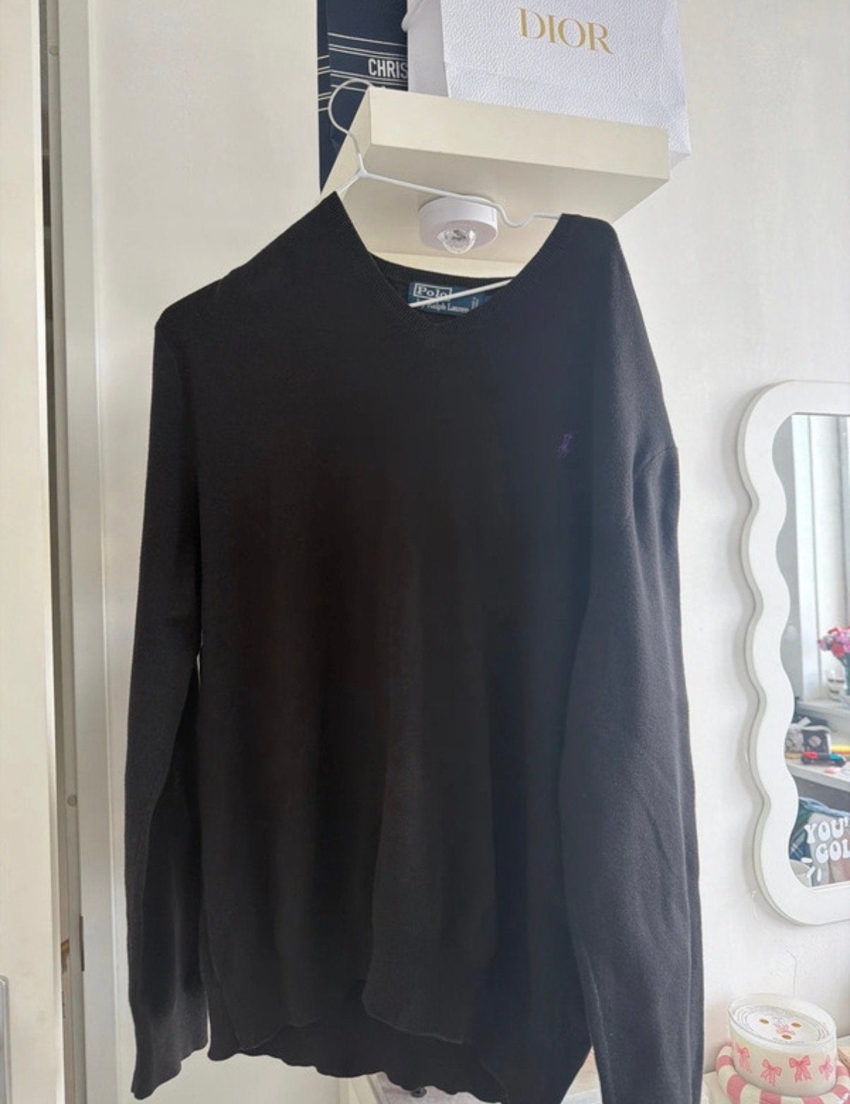 Ralph Lauren longsleeve - Maat XL, Kleding | Heren, Truien en Vesten, Ophalen of Verzenden, Gedragen, Maat 56/58 (XL), Zwart