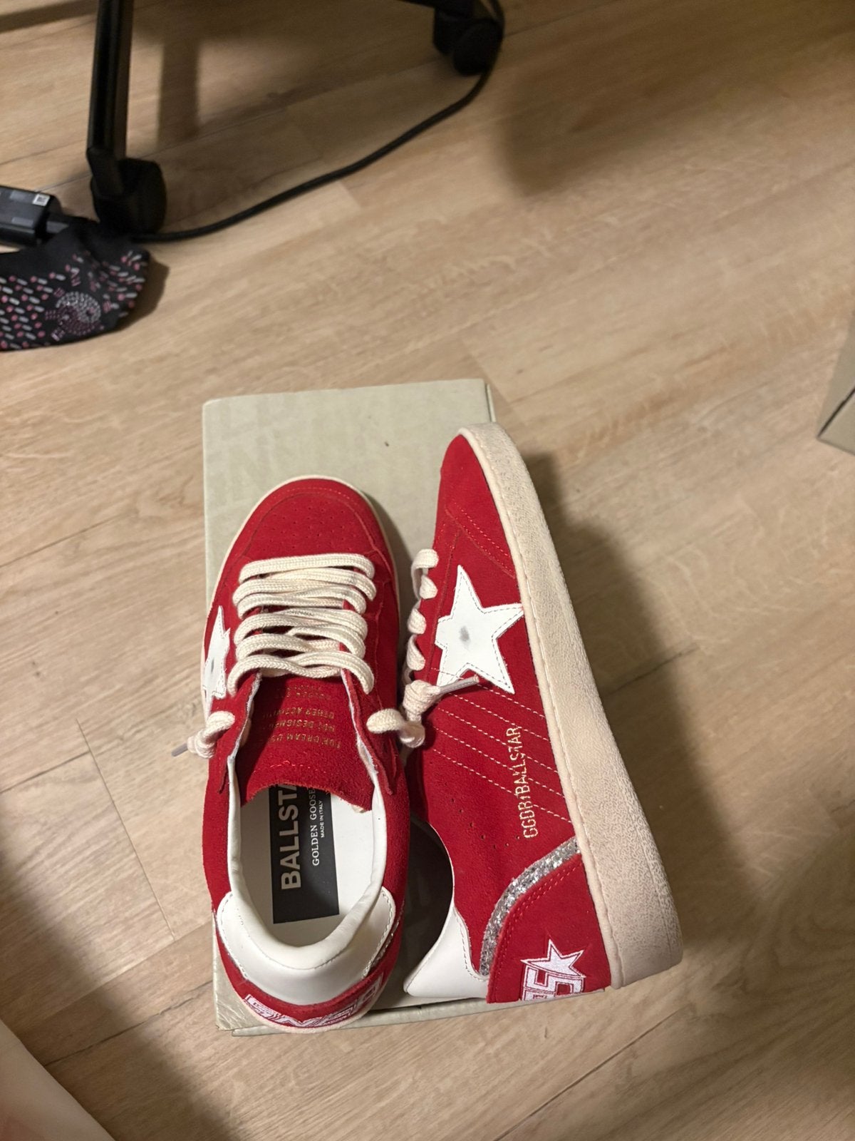 Golden Goose Superstar Rood/Wit – Maat 39 –, Ophalen of Verzenden, Nieuw, Rood