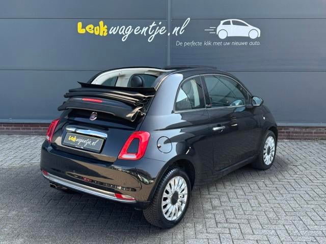 Fiat 500 C 1.2 Lounge Cabrio Automaat *cruise *airco *p-sens, Gebruikt, 4 cilinders, Cabriolet, 4 stoelen