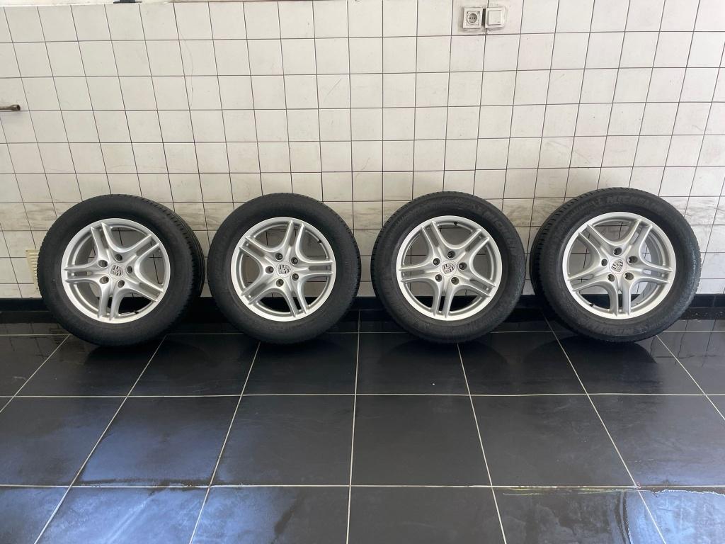 OEM Porsche Cayenne 957 velgen Turbo II 18", Ophalen, 18 inch, Gebruikt, 255 mm